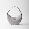 Mini Bags | Mini Bags*Prada Arqué small leather shoulder bag Granitegray