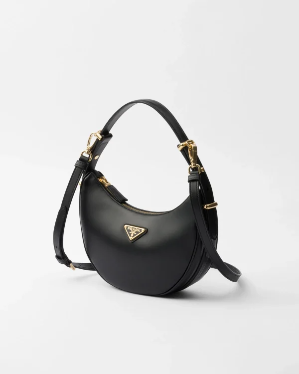 Mini Bags | Mini Bags*Prada Arqué small leather shoulder bag Black