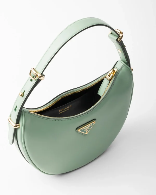 Mini Bags | Mini Bags*Prada Arqué small leather shoulder bag Aquamarine