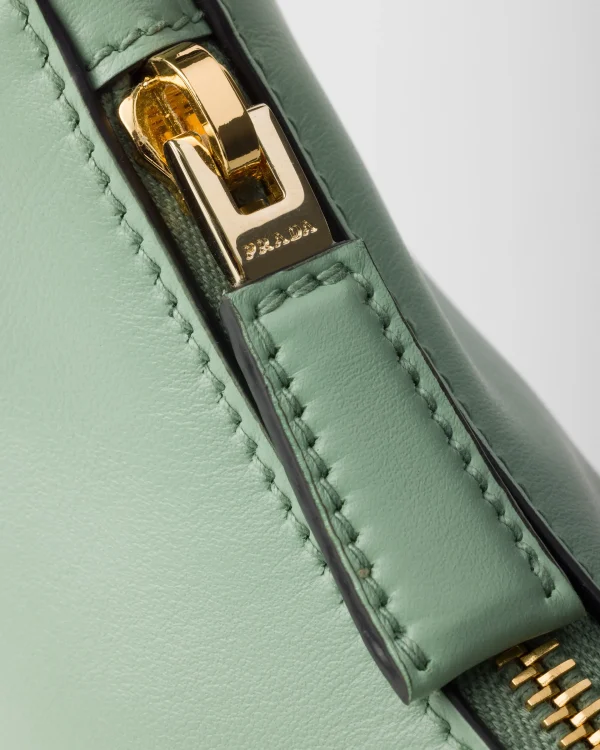 Mini Bags | Mini Bags*Prada Arqué small leather shoulder bag Aquamarine