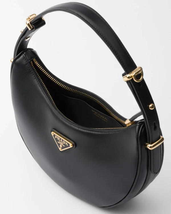 Mini Bags | Mini Bags*Prada Arqué small leather shoulder bag Black