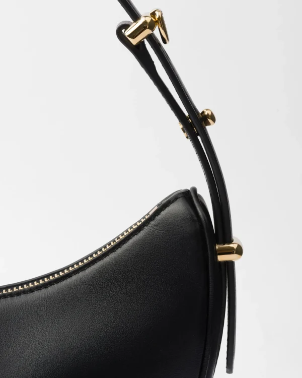 Mini Bags | Mini Bags*Prada Arqué small leather shoulder bag Black