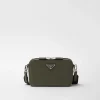 Messenger Bags*Prada Brique Saffiano leather bag Lodengreen