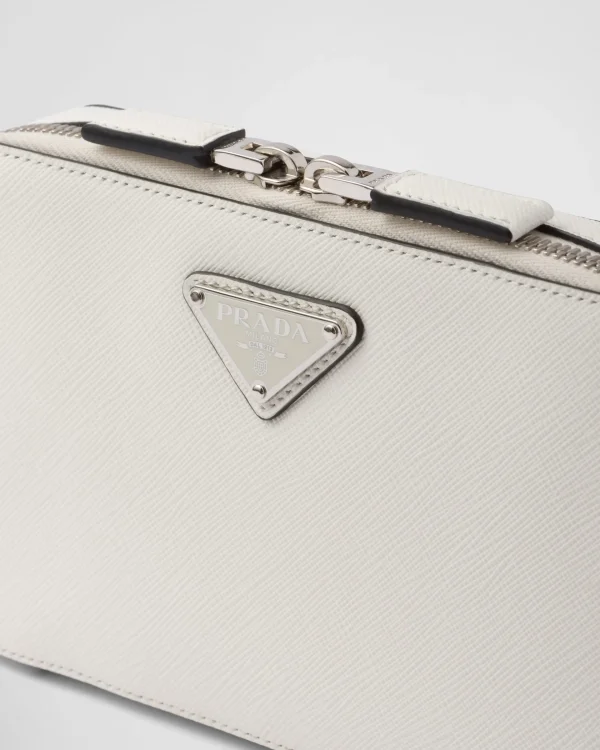 Messenger Bags*Prada Brique Saffiano leather bag White