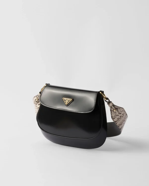 Shoulder Bags | Shoulder Bags*Prada Cleo Ayers and brushed leather flap bag Black/stonegray