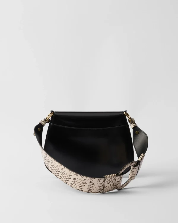 Shoulder Bags | Shoulder Bags*Prada Cleo Ayers and brushed leather flap bag Black/stonegray