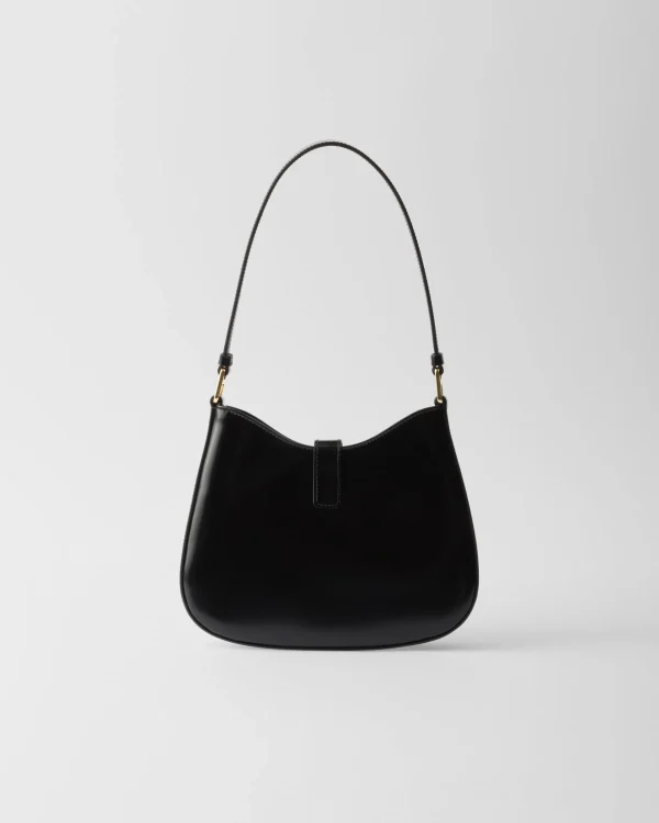 Shoulder Bags | Shoulder Bags*Prada Cleo brushed leather shoulder bag with clasp closure Black