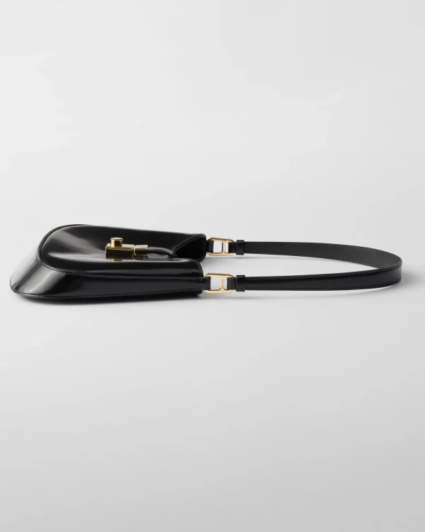 Shoulder Bags | Shoulder Bags*Prada Cleo brushed leather shoulder bag with clasp closure Black