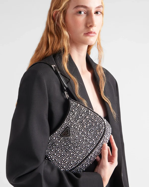 Shoulder Bags | Shoulder Bags*Prada Cleo satin bag with crystals Metal