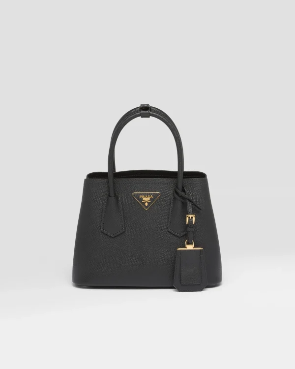 Mini Bags | Mini Bags*Prada Double Saffiano leather mini bag Black