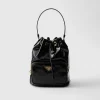 Mini Bags | Mini Bags*Prada Duet naplak patent leather bucket bag Black