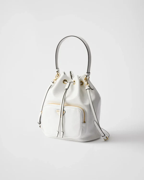 Mini Bags | Mini Bags*Prada Duet naplak patent leather bucket bag White