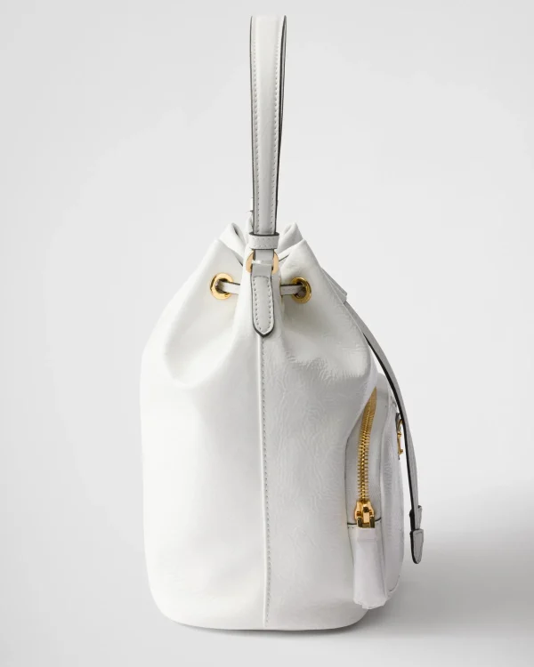 Mini Bags | Mini Bags*Prada Duet naplak patent leather bucket bag White