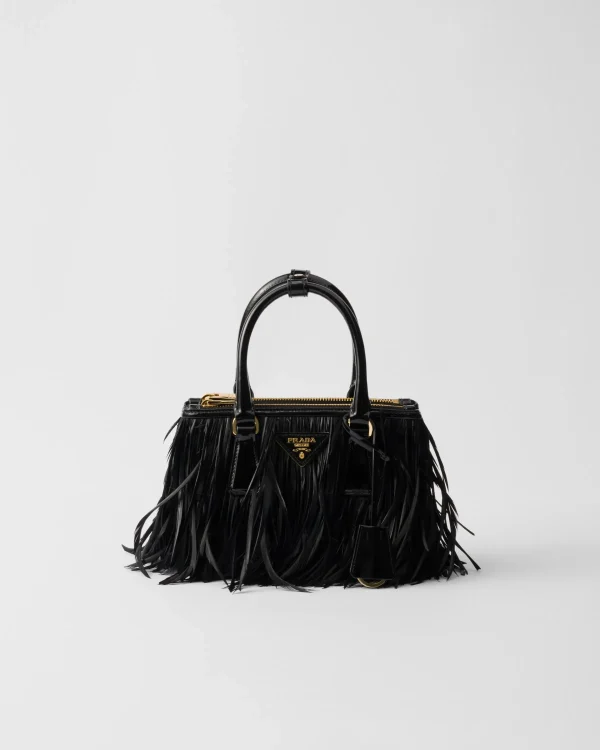 Mini Bags | Mini Bags*Prada Galleria mini-bag with feather trim Black