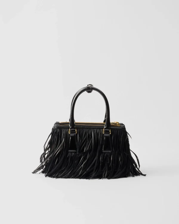 Mini Bags | Mini Bags*Prada Galleria mini-bag with feather trim Black