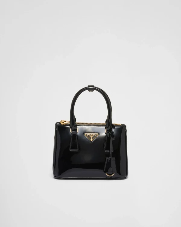 Mini Bags | Mini Bags*Prada Galleria patent leather mini bag Black