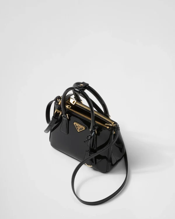 Mini Bags | Mini Bags*Prada Galleria patent leather mini bag Black