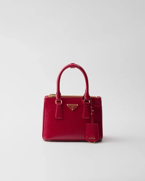 Mini Bags | Mini Bags*Prada Galleria patent Saffiano mini-bag Cherryred