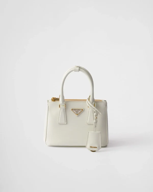 Mini Bags | Mini Bags*Prada Galleria patent Saffiano mini-bag White