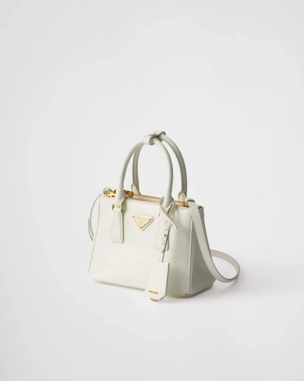 Mini Bags | Mini Bags*Prada Galleria patent Saffiano mini-bag White