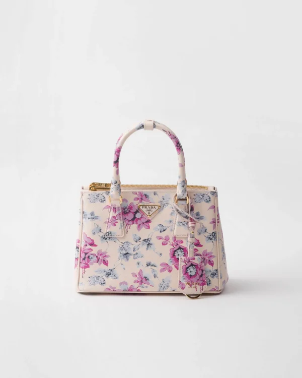 Top Handles | Top Handles*Prada Galleria printed Saffiano leather bag Begoniapink