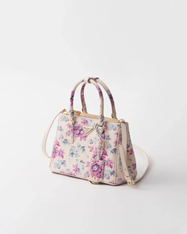 Top Handles | Top Handles*Prada Galleria printed Saffiano leather bag Begoniapink