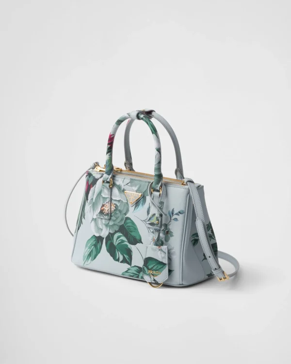 Top Handles | Top Handles*Prada Galleria printed Saffiano leather bag Sagegreen