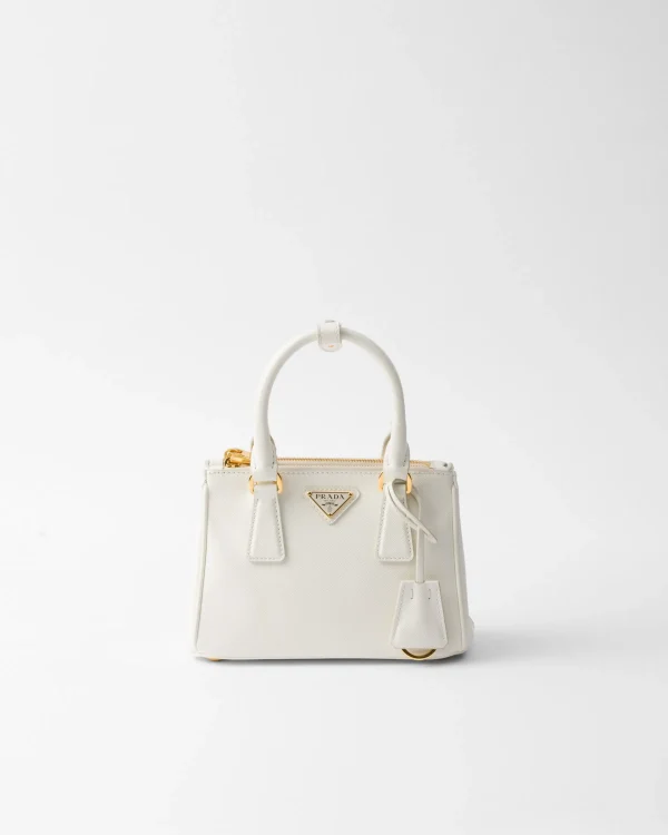 Mini Bags | Mini Bags*Prada Galleria Saffiano leather micro bag White