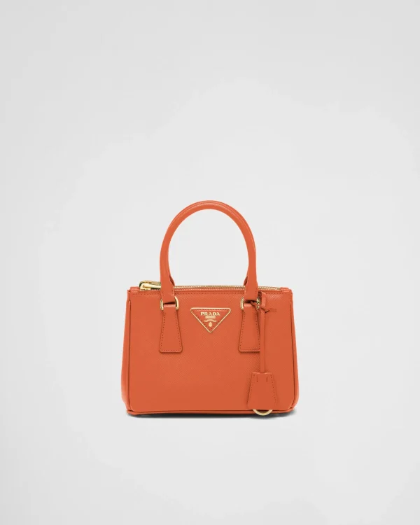 Mini Bags | Mini Bags*Prada Galleria Saffiano leather mini-bag Orange