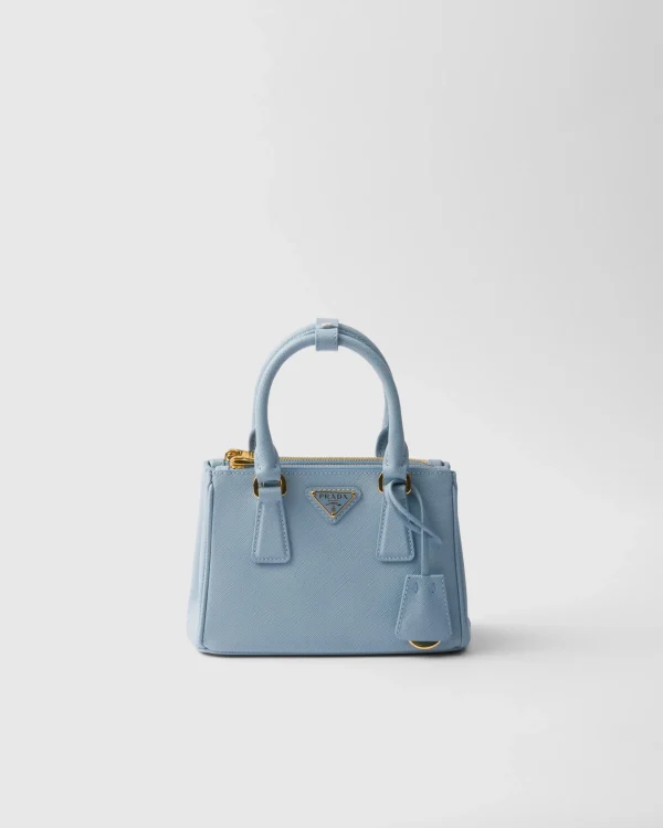 Mini Bags | Mini Bags*Prada Galleria Saffiano leather micro bag Lightblue