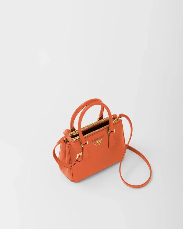 Mini Bags | Mini Bags*Prada Galleria Saffiano leather mini-bag Orange