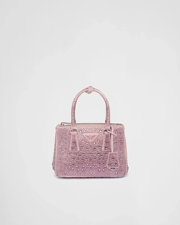 Mini Bags | Mini Bags*Prada Galleria satin mini-bag with crystals Alabasterpink