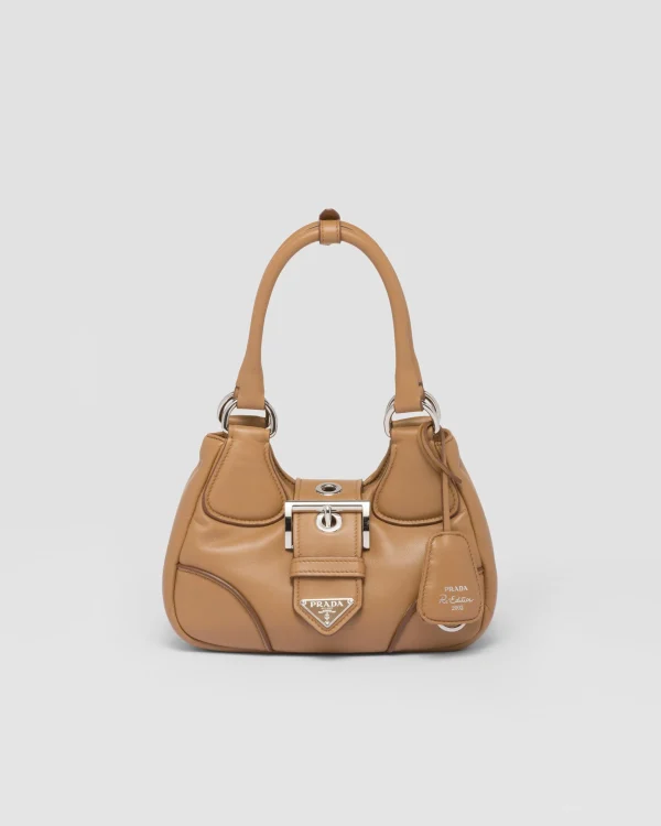 Top Handles | Top Handles*Prada Moon padded nappa-leather bag Caramel