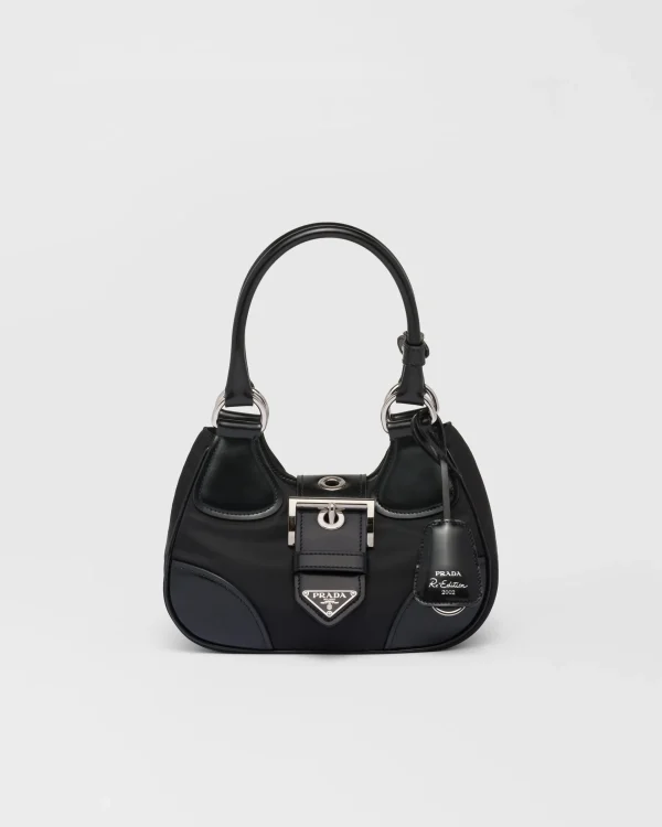 Mini Bags | Mini Bags*Prada Moon Re-Nylon and leather bag Black