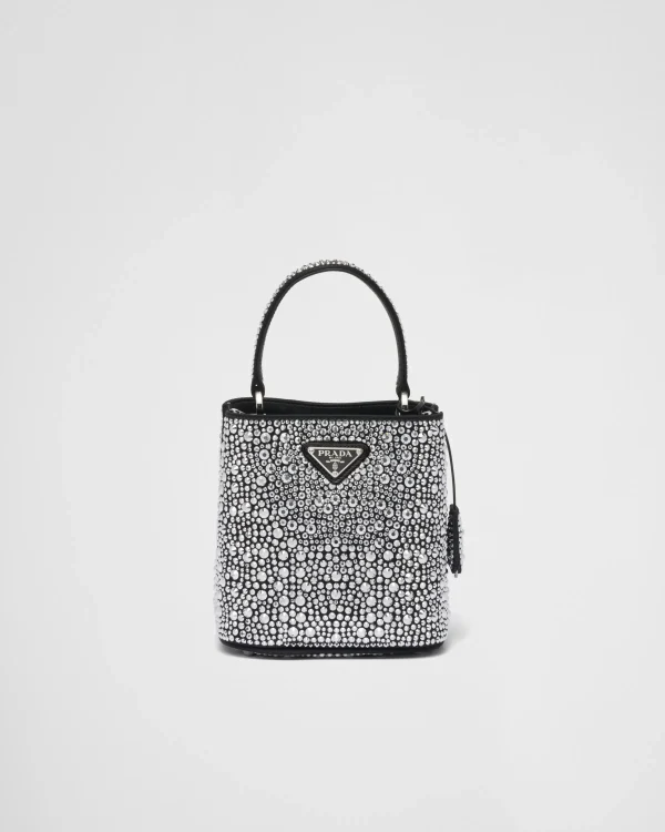 Mini Bags | Mini Bags*Prada Panier satin bag with crystals Metal