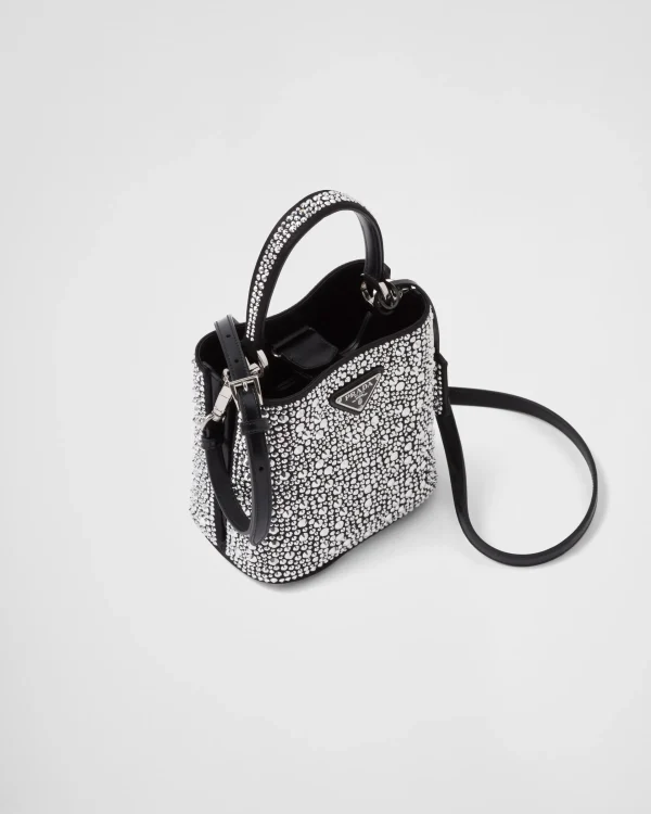 Mini Bags | Mini Bags*Prada Panier satin bag with crystals Metal