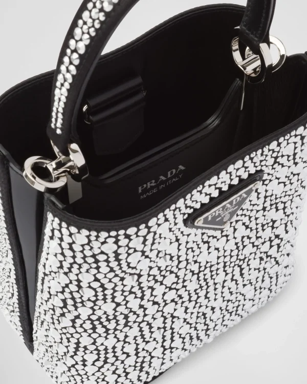 Mini Bags | Mini Bags*Prada Panier satin bag with crystals Metal