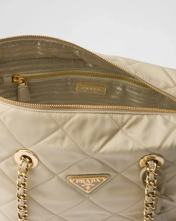 Totes | Totes*Prada Re-Edition 1995 Chaîne medium Re-Nylon tote bag Desertbeige