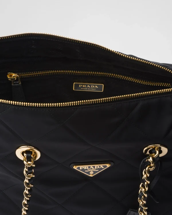 Totes | Totes*Prada Re-Edition 1995 Chaîne medium Re-Nylon tote bag Black