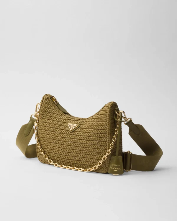 Shoulder Bags | Shoulder Bags*Prada Re-Edition 2005 crochet bag Olivegreen