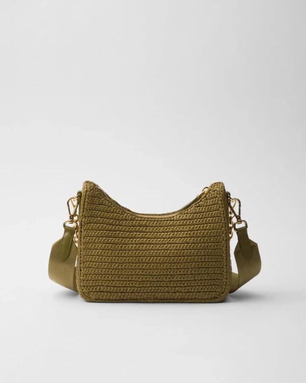 Shoulder Bags | Shoulder Bags*Prada Re-Edition 2005 crochet bag Olivegreen