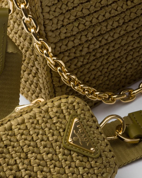 Shoulder Bags | Shoulder Bags*Prada Re-Edition 2005 crochet bag Olivegreen