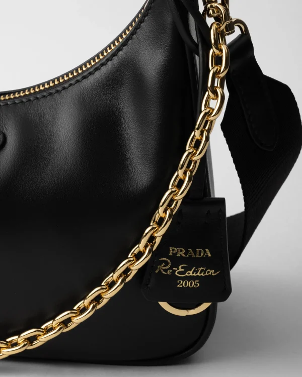 Shoulder Bags | Shoulder Bags*Prada Re-Edition 2005 leather bag Black