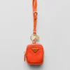 Bag Charms And Keychains*Prada Re-Edition 1978 Re-Nylon mini-pouch Orange