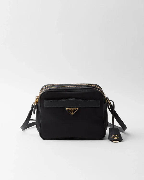 Shoulder Bags | Shoulder Bags*Prada Re-Edition 1978 Re-Nylon and Saffiano leather mini shoulder bag Black