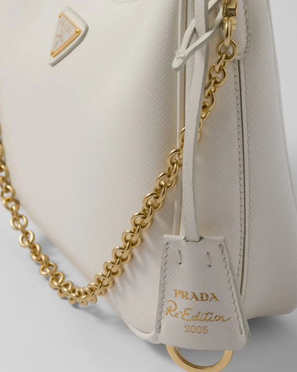 Shoulder Bags | Shoulder Bags*Prada Re-Edition 2005 Saffiano leather bag White