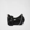 Shoulder Bags | Shoulder Bags*Prada Re-Edition 2005 satin bag with crystals Black