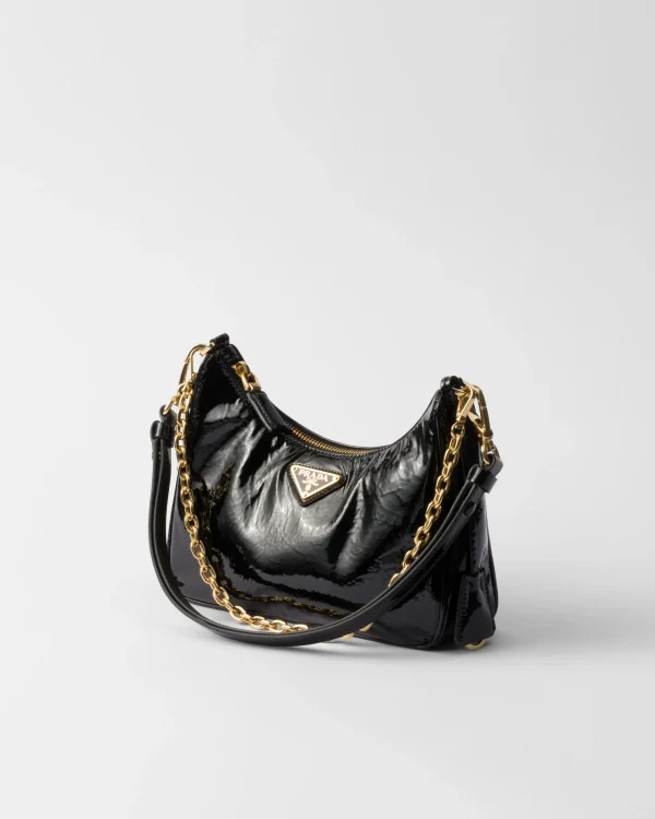 Mini Bags | Mini Bags*Prada Re-Edition naplak patent leather mini-bag Black