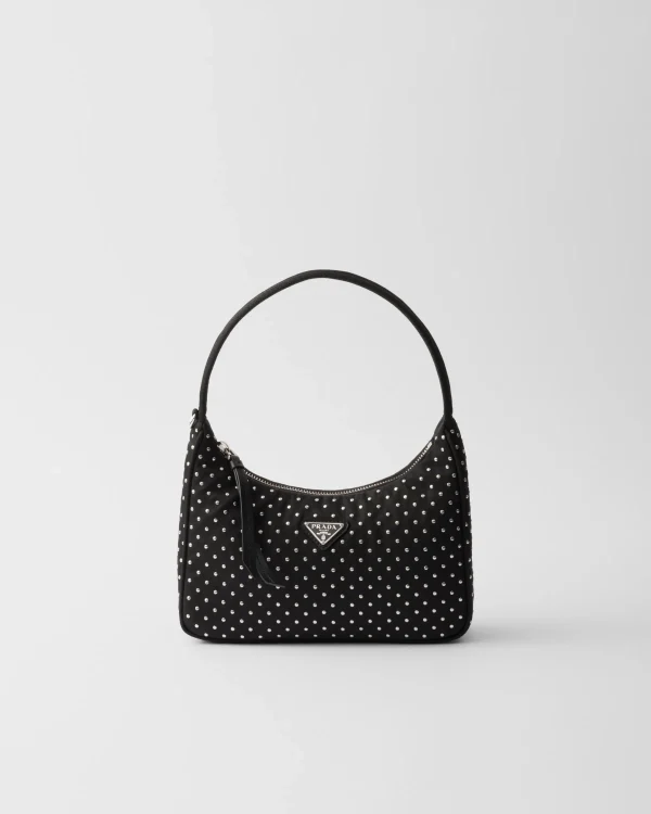 Mini Bags | Mini Bags*Prada Re-Edition Re-Nylon mini bag with studs Black