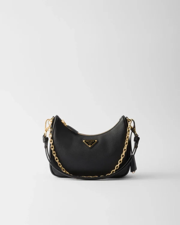 Mini Bags | Mini Bags*Prada Re-Edition Saffiano leather mini-bag Black